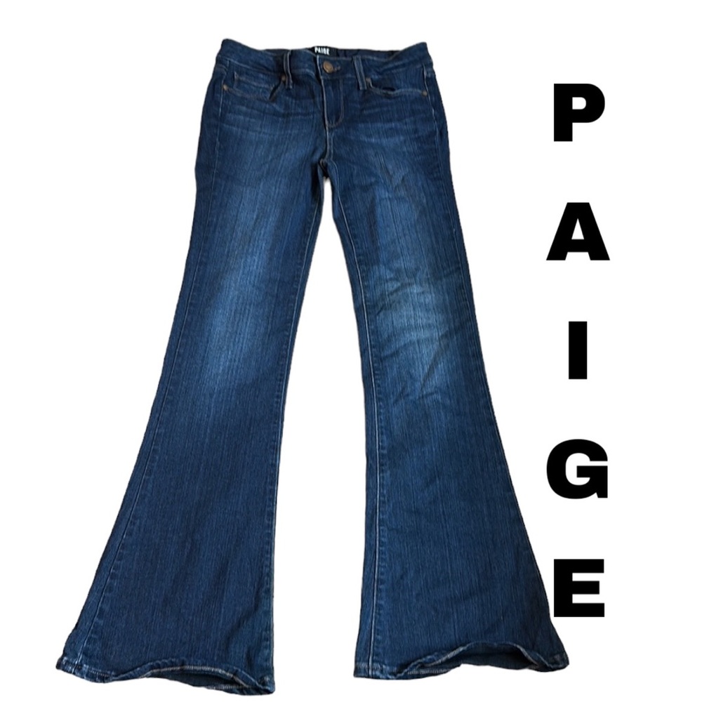 Paige mid rise boot cut jeans